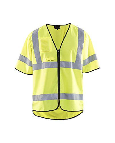 Chaleco de alta visión Blaklader 3023 amarillo con bandas reflectantes de alta duración