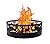 Fire Ring Fire Pit Ring-36Inch Heavy Duty Fire Rings for Outdoors Patterned Design Bonfire Ring Insert for Cooking Grate Fire Pit Ring