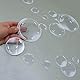 CENPEK 4 Stränge flach unter dem Meer Bubble Girlanden für kleine Meerjungfrau Party Dekorationen transparent schwimmende hängende Blasen Luftschlangen Pool Ocean Thema Party Hochzeit Dekor Weiß