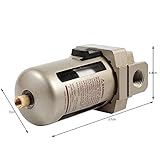 WPKD BLUEIY 1/2'' Air Filter Compressor Water Moisture Trap,Aluminum Alloy Separator Regulator Accessories,4000L/Min,for Various Installation Environments(170x70x68mm) - Image 6