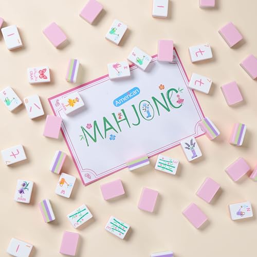 Juego de Mahjong Americano con 160 Fichas Acrílicas miniatura 4