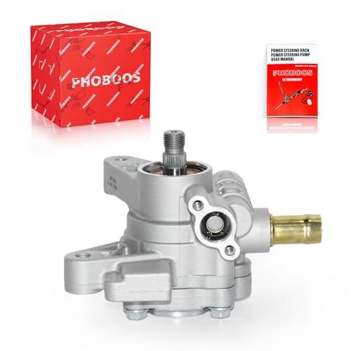 PHOBOOS Power Steering Pump Compatible with Honda Accord 1998-2002 L4 2.3L, with Outlet, Smooth Steering, Low Noise, High Durability, Ref. 21-5919