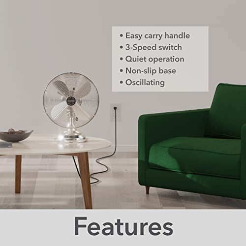 Hunter 97315 Classic D12 Portable Desk Fan 12 Inch thumb #3