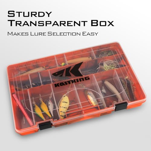 Image of KastKing Tackle Boxes, Plastic Box, Plastic Storage Organizer Box with Removable Dividers - Fishing Tackle Storage - Box Organizer - 2 Packs /4 Packs Tackle Trays - Parts Box