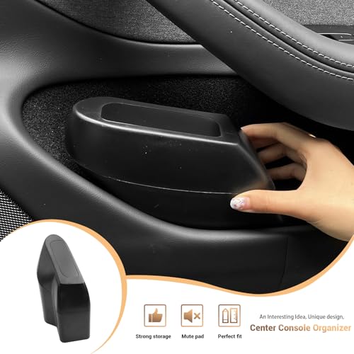 Image of Compatible with Door Handle Inserts Model 3 Side Door Trash Can for Tesla Model 3 (2023-2017), Car Door Trash Can for Tesla Model Y (2024-2020), Right Front Door Handle Pocket for Model 3 Accessories