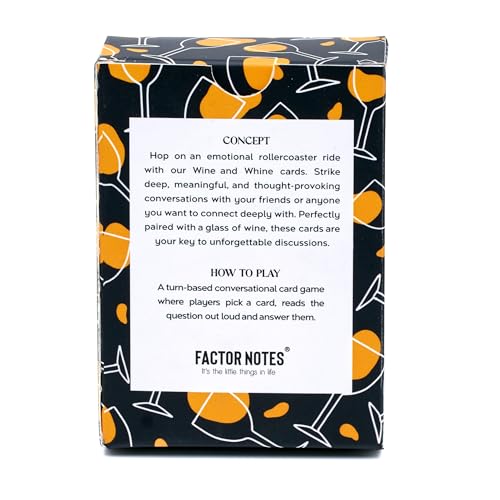 Image of FACTOR NOTES All Ages Conversation Card Game: Wine & Whine