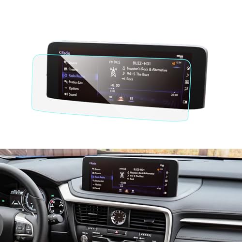 ZCLINKO 2020-2022 Lexsu RX 350 450 Glass Screen Protector 12.3 Inch Infotainment Display RX 350 Screen Protector Foils Tempered Glass 9H Anti-Scratch Navigation Touchscreen Protective Film Accessories