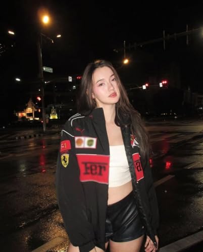 Image of Koverify Women's & Girl's Casual-Biker's /Rider's Zipper F1 Jacket