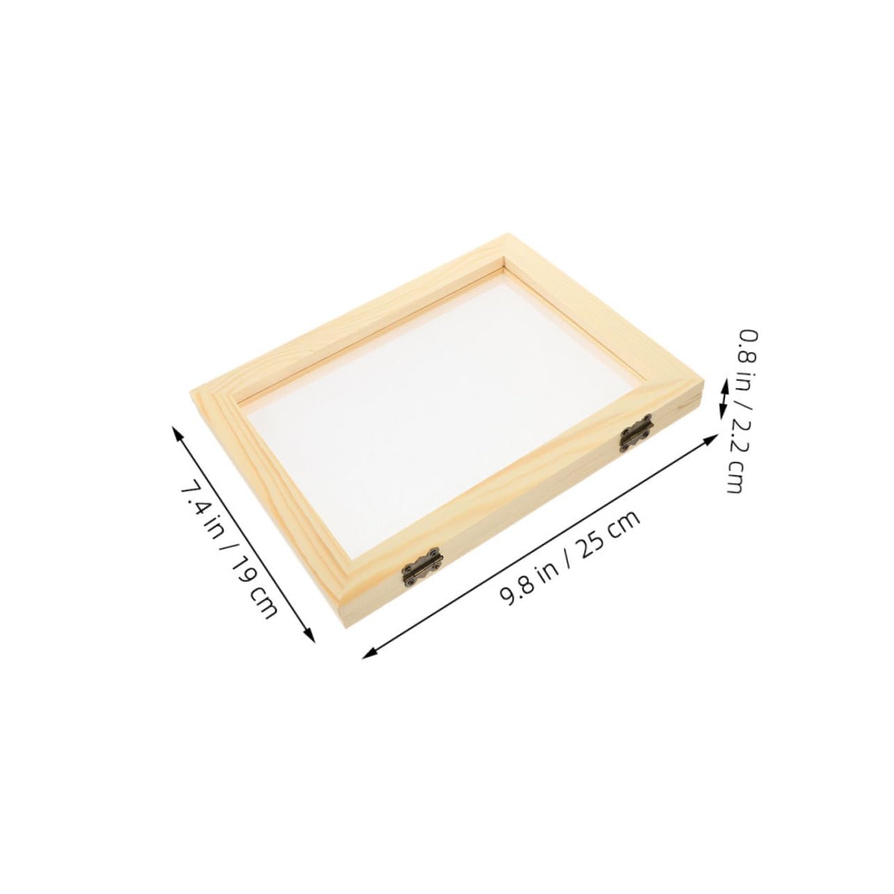 LALAFINA Wooden Paper Making Frames DIY Craft Tool Kit Pine Wood Frame for Artists
