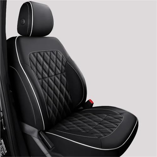 Housses siège auto en cuir premium pour Hyundai IX35, l'élégance sur mesure noir et blanc
