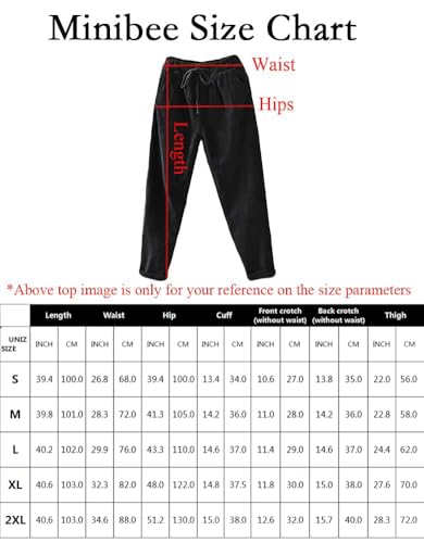 Minibee Women's Casual Corduroy Pants Comfy Pull on Elastic Waist Trousers Drawstring Cotton Pants3