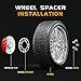 YONGSHENGONE 4 Pack Universal Wheel Spacers, 10mm (3/8