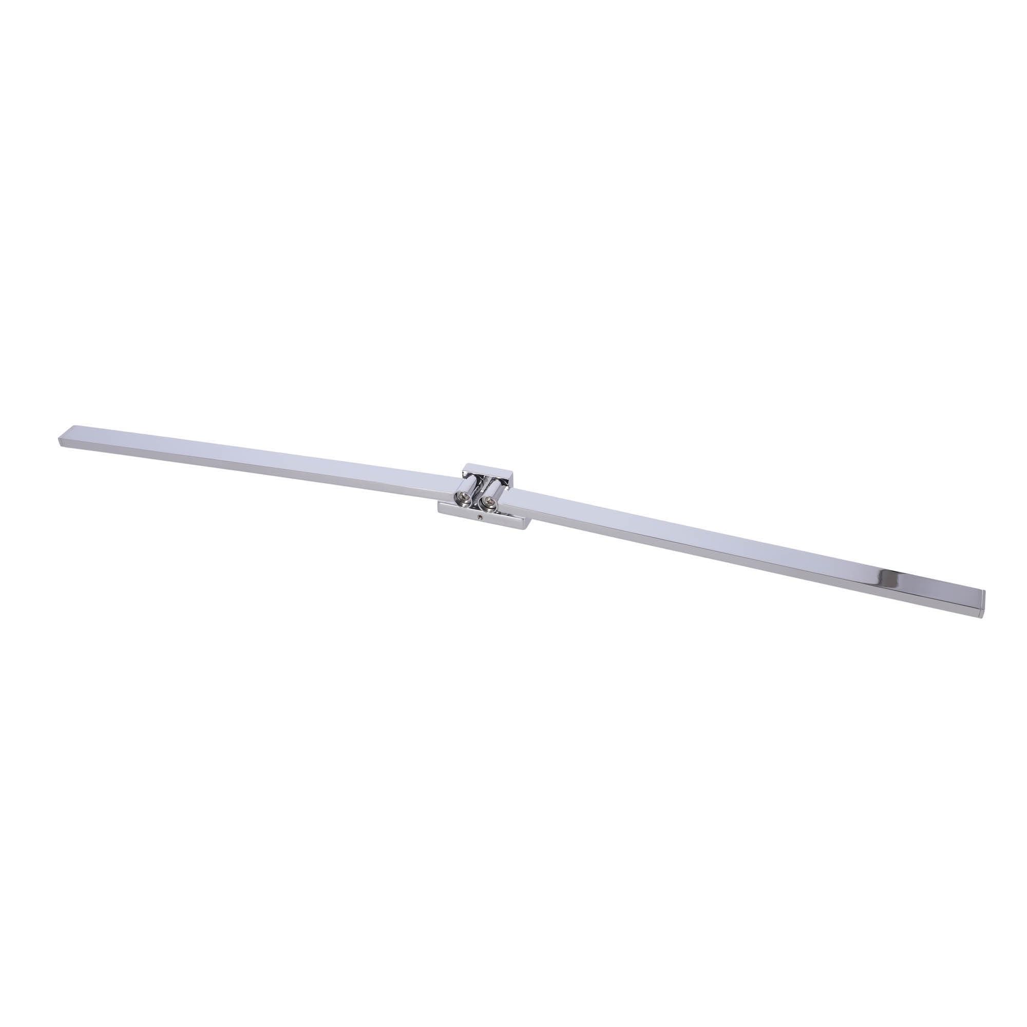 Inda A1815ACR Lea Portasalviette Doppio a Snodo, Ottone, Cromato, 38 x 7 x 3 cm