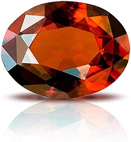 SirDaksh 12.25 Ratti Natural Gomed Stone Lab Certified Original Hessonite Garnet Oval Shape Loose Gemstone, Brown, GONA-LMD_259
