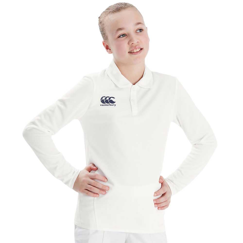 Canterbury Camiseta de Manga Larga de Críquet Performance Camisa Polo para Niños