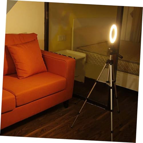 Ring Light LED avec trépied et support téléphone POPETPOP pour vidéo - 4