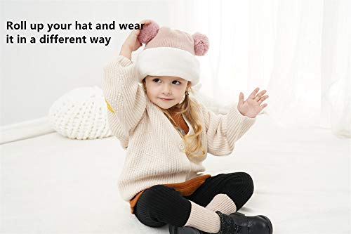 Image of Baby Girls Boys Winter Hat Scarf Kids Earflap Hood Scarves