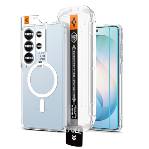 Coque MagSafe Galaxy S26 Ultra Spigen verre trempé et film de protection caméra objectif h9