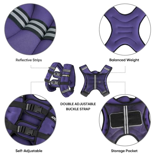Image of APEXUP Weighted Vest Men Women, Weight Vest for Women Workout Equipment for Strength Training Running