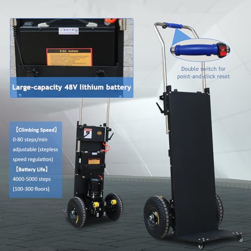 Carretilla eléctrica para escaleras 1500 W 881 lb cap. miniatura 4