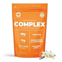 Pure Product Australia - Whey Protein Blend (WPI + WPC + CASEIN) Powder - 100% Premium Grass-Fed AU & NZ - 28g Protein per Serve - 13g BCAAs - Non-GMO - 4kg (120 Servings) - Vanilla