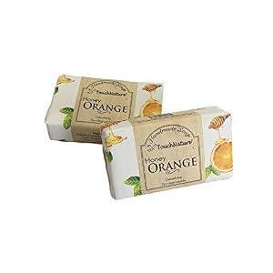 Touch Nature naranja de la miel aceite esencial del proceso natural hecho a mano en frío bar y jabón de castilla para…