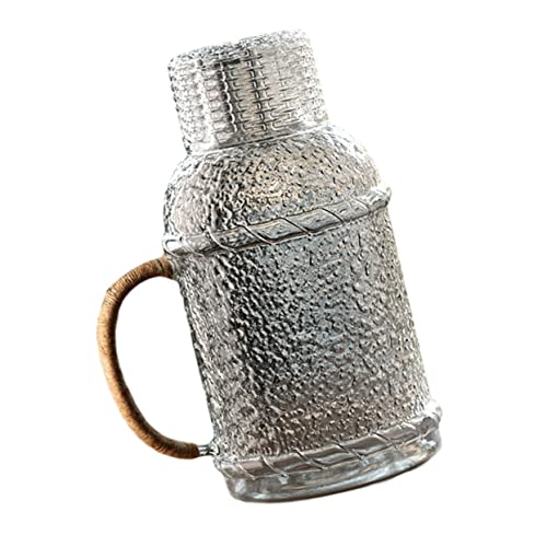 FONDOTIN Caraffa in Vetro Grande Capacità Kettle Raffreddante per Casa e Ufficio Resistente al Calore per Feste e Uso Quotidiano