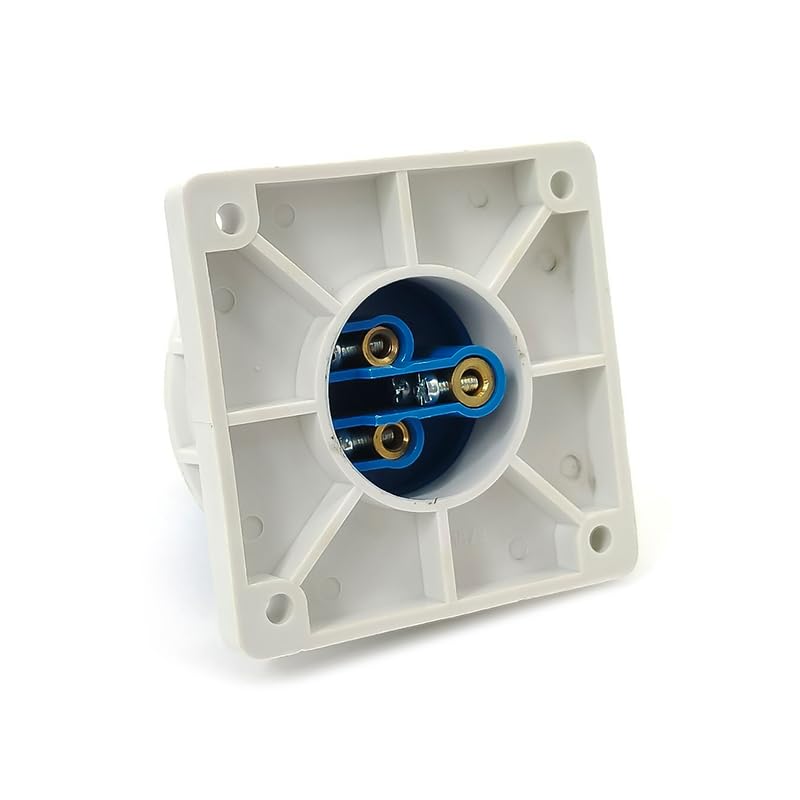 IEC60309 16A 3-Pin Male + Female Waterproof Industrial Connector – IP67, 220-250V, Screw Termination