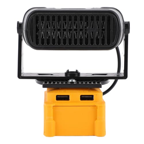 Yoidesu 200W Portable Space Heater, with 2 USB Outputs, Compact Electric Heater for Indoor Use, Compatible with 20V MAX Batteries (DCB201, DCB203, DCB204, DCB206, DCB207, DCB208)