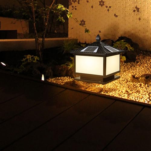Puerto solar para poste exterior con luces de pilar y cadena de calles 2