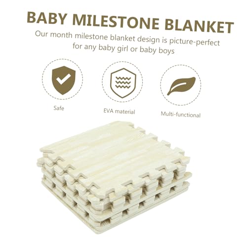 Tapis puzzle mousse bébé antidérapant : 10 dalles de jeu épaisses - 4