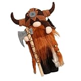 Lodoot Handcrafts - Figura decorativa de enano nórdico para festival, figura de muñeca