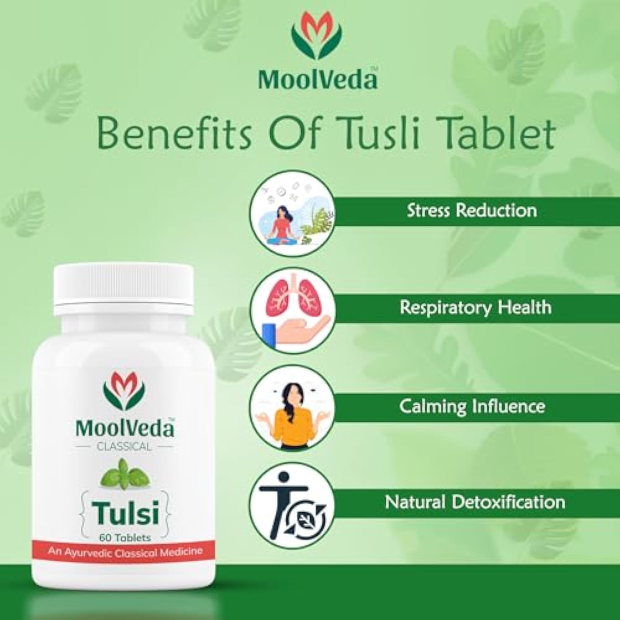 Moolveda Tulsi Tablets Use For Natural Immunity Booster