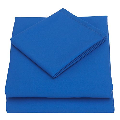 Image of NoJo 3-Piece Toddler Sheet Set, Blue, 52 inch x 28 inch