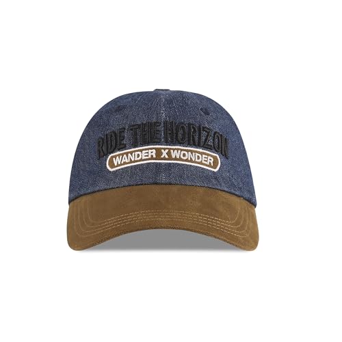 Image of Hero MotoCorp Unisex Ride The Horizon Denim Suede Cap, Free Size,Blue