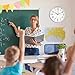 AIRUIFU Wall Clock for Kids Learning to Tell Time, 12 Inch Silent Analog Clock for Kids Room Decor/Bedroom/Classroom/Playroom, Colorful Teaching Clock Helps Kids Easier to Tell Time
