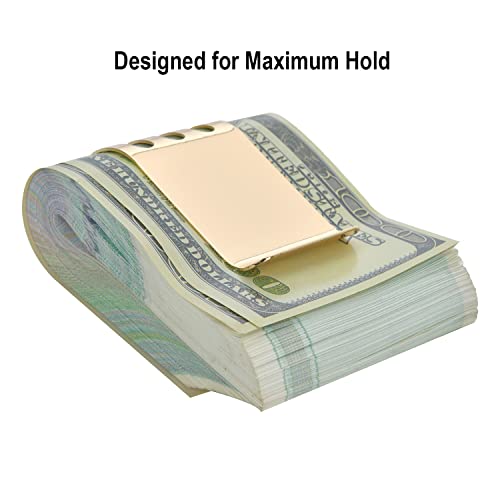Image of Money Clip Spring Steel Cash Clips Large Capacity Minimalist Front Pocket Wallet
