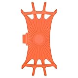 Clevoers Handyhalterung Fahrrad, Silikon Verstellbarer Fahrradhalterung für Smartphones mit der Bildschirmgröße von 4-6.3 Zoll, Einfach Montage, Ideal für Mountainbike, Rennrad & Motorrad