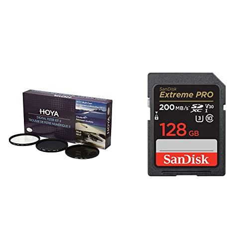 Hoya DFK52 et SanDisk 128 Go contre les reflets et le manque d'espace