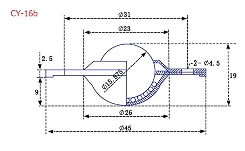 Roulement à billes robuste de transfert pour une glisse fluide à 360°