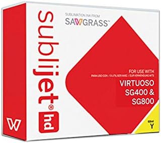 Sawgrass SubliJet HD Sublimation Ink for Sawgrass SG400 & SG800, Yellow Regular Capacity Cartridge 209094 (29ml) Bundle with 1 roll of SUBLIMAX Brand Heat Resistant Tape