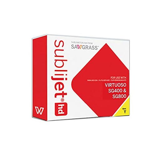 Sawgrass SubliJet HD Sublimation Ink for Sawgrass SG400 & SG800, Yellow Regular Capacity Cartridge 209094 (29ml)