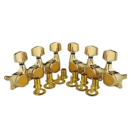 Boutons de verrouillage de guitare 3R3L rapport 1:21 doré débutant