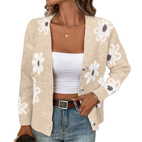 Pull tricoté élégant en polyester doux Blossomy aux finitions soignées
