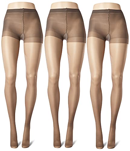 L'eggs Womens Lã‚Â€™Eggs Women's Sheer Energy Control Top Sheer Toe - Multiple Packs Available Pantyhose, Off Black 3-Pack, Queen Us #TOP2