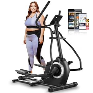 ANCHEER Elliptical Exercise Machine with App, Elliptical Machine for Home Ultra-Quiet Magnetic Front Drive System, 22 Resistance Levels, 420 lbs Capacity
