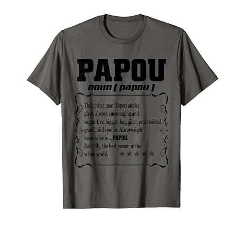 Funny Family Papou Definition Father's Day For Papou T-Shirt