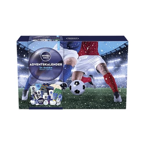 NIVEA Adventskalender Herren 2025 - Kompletter Countdown Kalender - Geschenk mit 24 Produkten - Nikolaus und Weihnachtsgeschenke