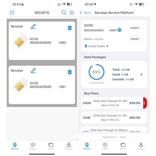 SECUEYE 4G LTE SIM Card - Data Only - Prepaid No Contract Nationwide Coverage for Security Cameras, Mobile Hotspots, Routers, Unlocked IoT Devices (200MB Trial) - Image 11