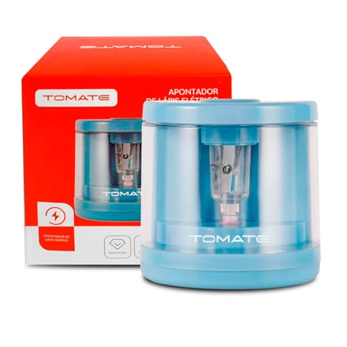 Apontador De Lápis Automático Apontador Elétrico a Pilhas Azul Bebê